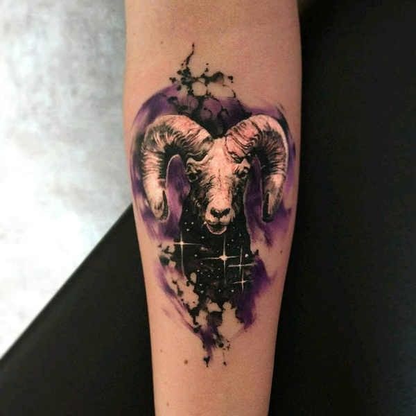 Ram Tattoo Betekenis En Oorsprong 40x Tattoo Inspiratie Skull Tattoo Tattoos Zodiac Symbols