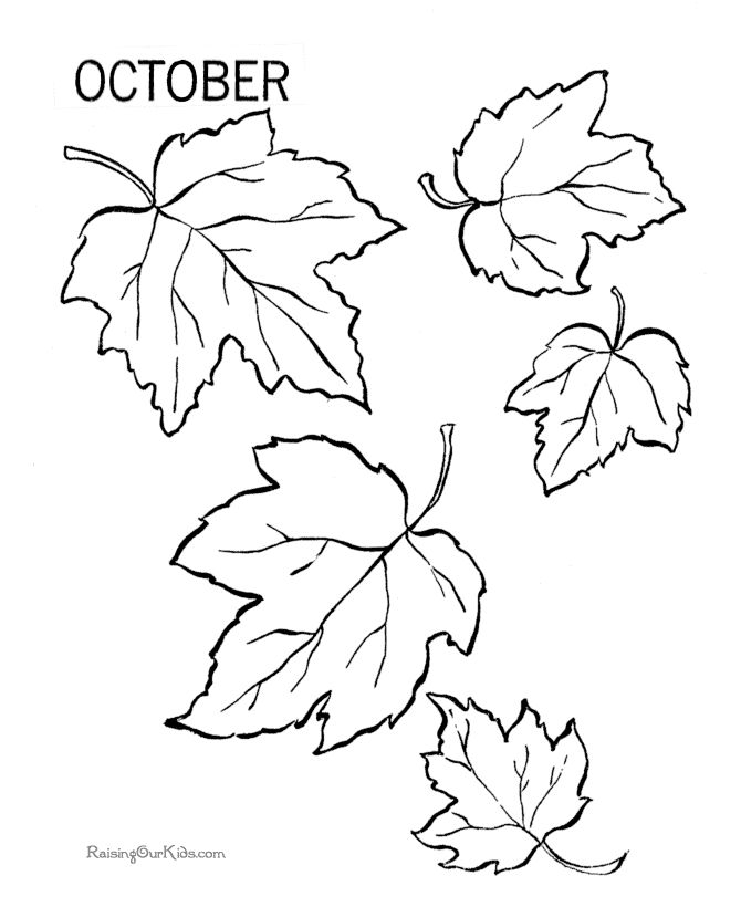 Autumn Leaves Coloring Pages For Thankful Tree