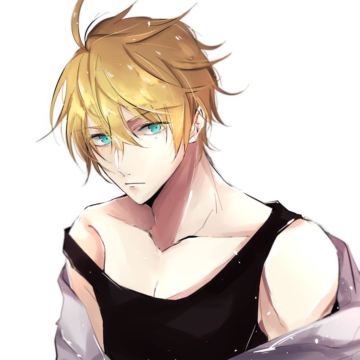 Anime guy with blonde hair