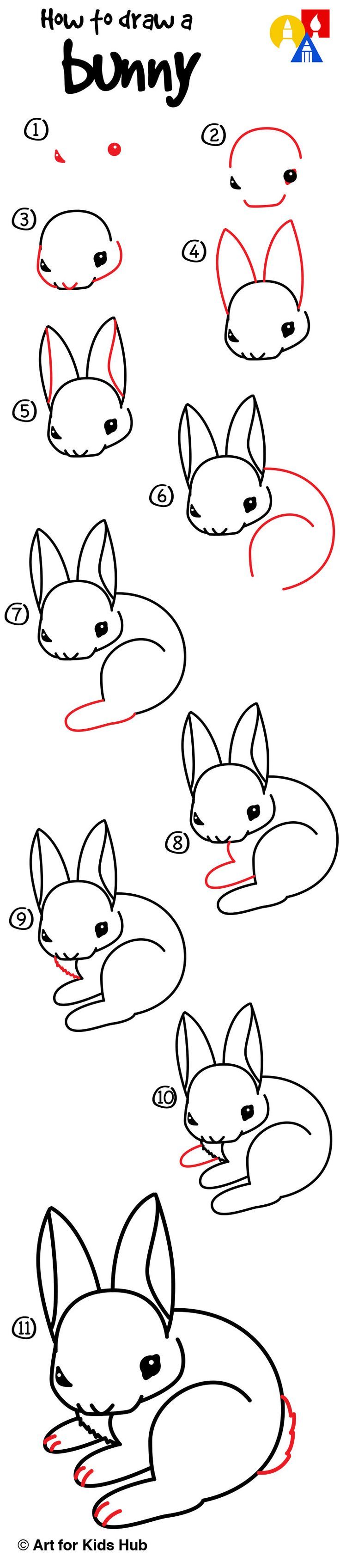 learn how to draw a realistic bunny