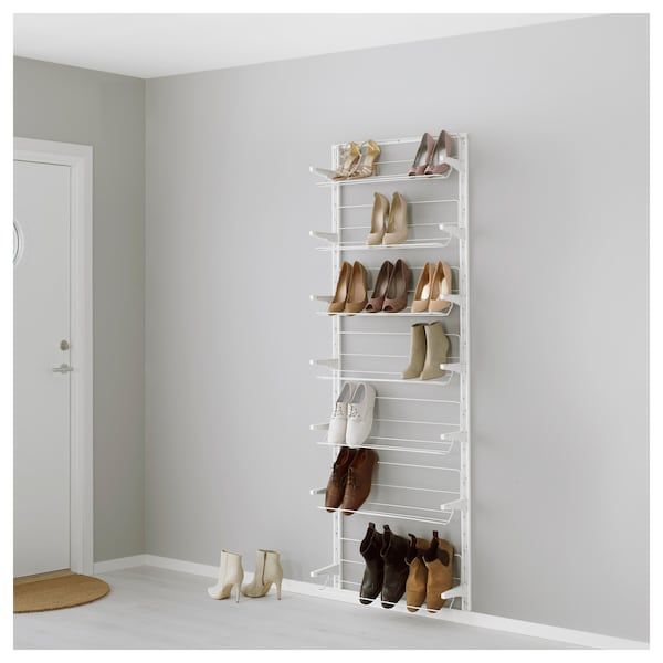 Algot Cremaillere Organiseur Chaussures Blanc Ikea Ikea Algot Ikea Rangement Chaussures