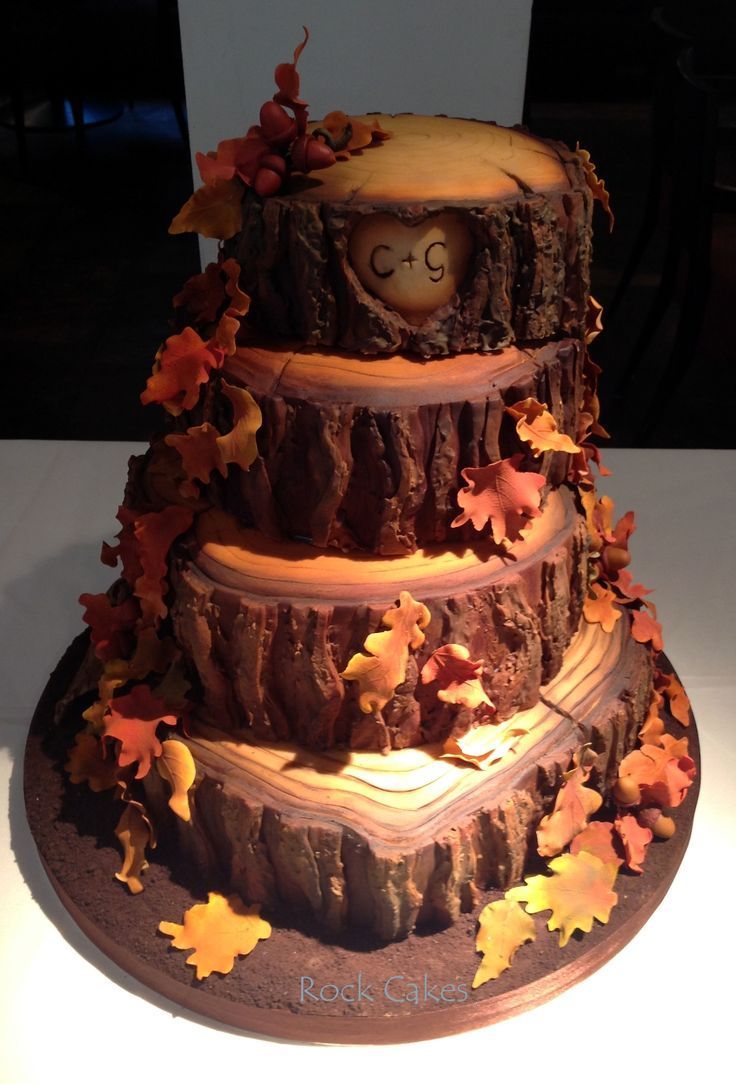 Best 25+ Fall wedding cakes ideas on Pinterest | Rustic cake Orange big wedding cakes and Vintage wedding cakes