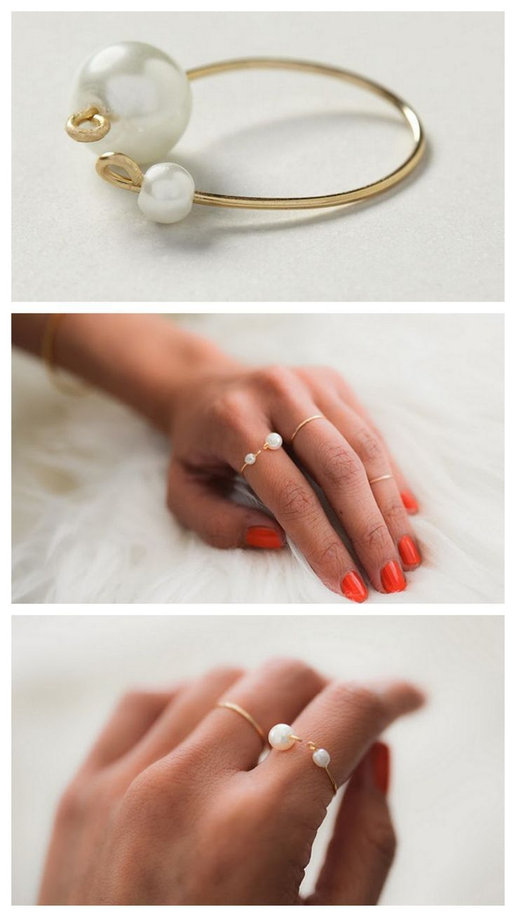 25 + › DIY Antrhopologie Inpsired Draht zarte Perle Ring Tutorial von Swellma …
