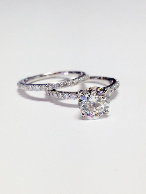 1.00CT Diamond Round Brilliant Solitare Engagement von FineJewlers #DazzlingDiam...