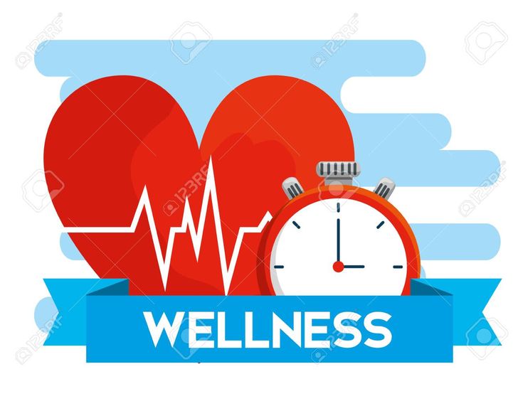 heartbeat with chronometer and ribbon to health lifestyle vector illustration , ...