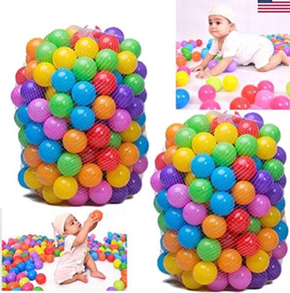 Domybest 100pcs Palline Colorate Morbide di Plastica Giocattoli della Piscina per i Bambini Domybest 100pcs Palline Colorate Morbide di Plastica Giocattoli della Piscina per i Bambini