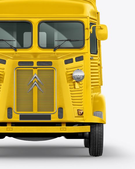 Free Mockups Citroen Hy Van Food Truck Mockup - Front View Object Mockups