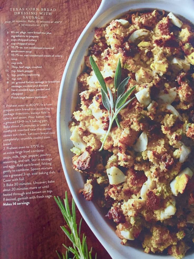 Joanna Gaines' recipe for Texas Cornbread Stuffing from Joanna Gaines' recipe for Texas Cornbread Stuffing from