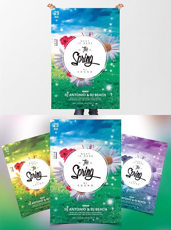 the spring 2018 psd flyer template psd flyer templates flyer spring flyer background