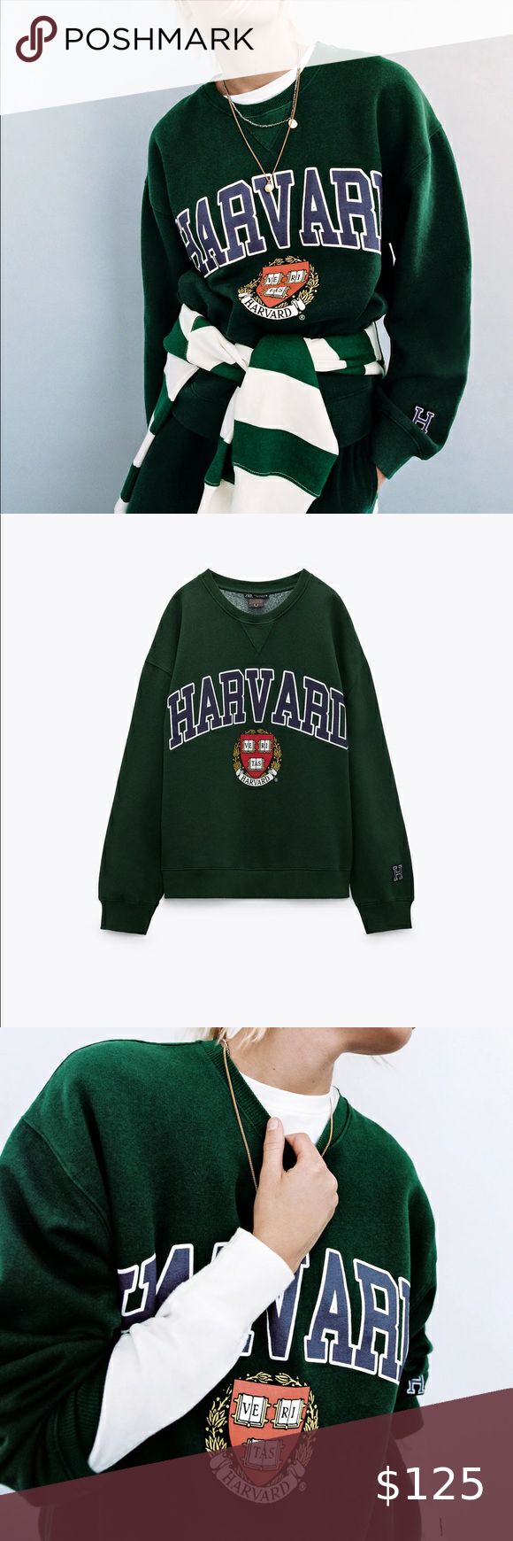 Harvard sweatshirt zara new arrivals