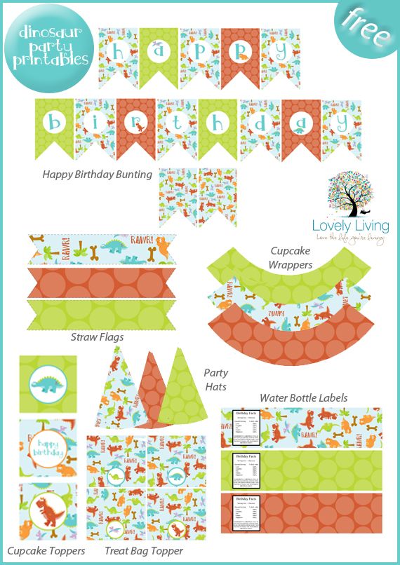 free printable birthday decorations
