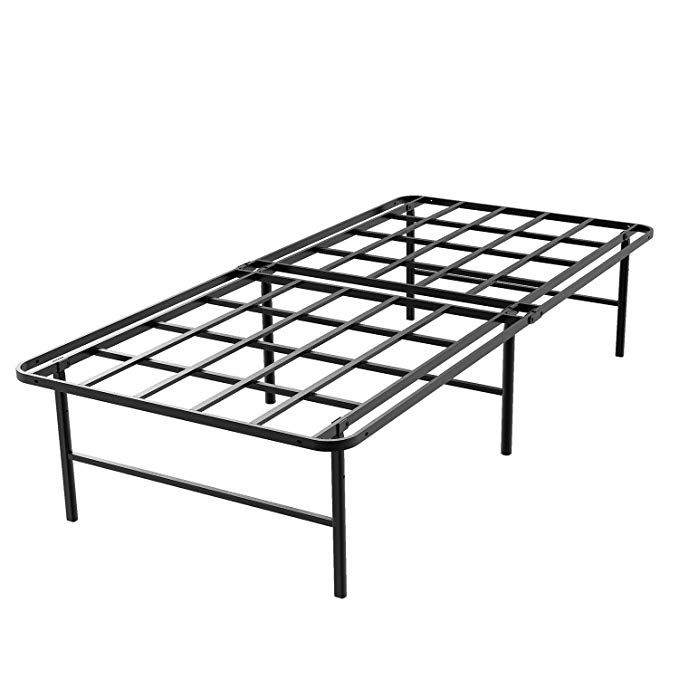 16 Inch Full Size Metal Steel Slate Bed Frame Ovs 3000 Black Modern Contemporary Finish Includes Hardware Steel Bed Frame Metal Bed Frame Steel Bed