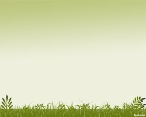 grass background powerpoint template is a ppt template with green