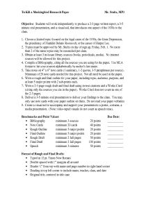 To kill a mockingbird research paper