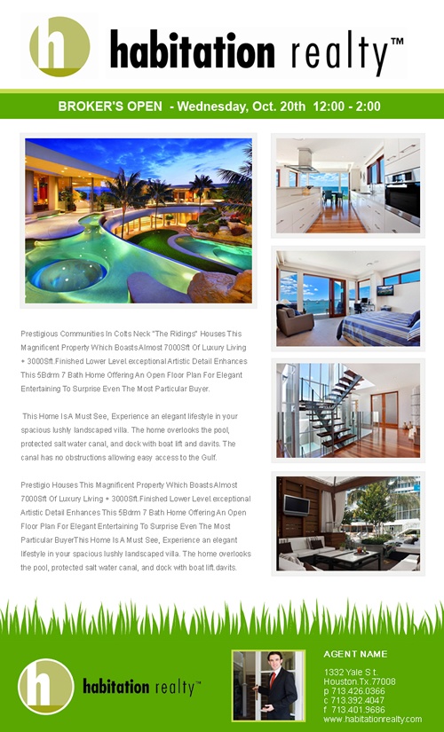 email flyers to real estate agents