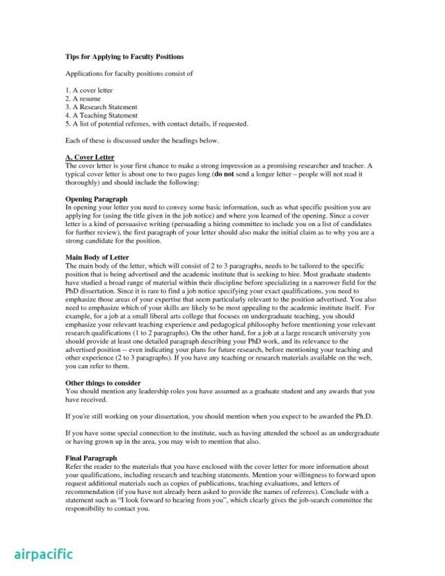 26 Academic Cover Letter Cover Letter Tips Reference Letter