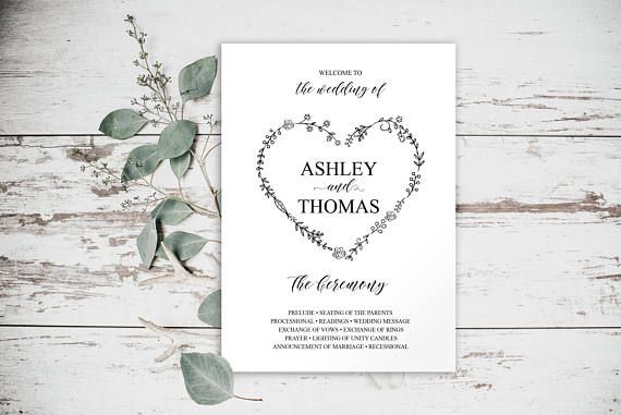 wedding program templates wedding program weddings invitation