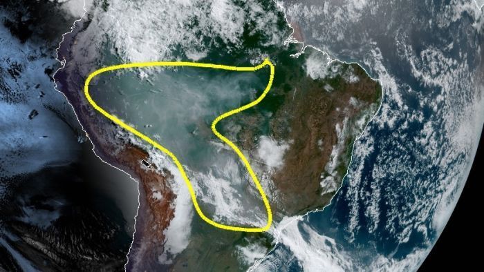 Record Wildfires Raging Through The Amazon Can Now Be Seen From
