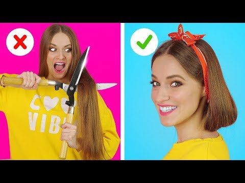 BRILLIANT HAIR HACKS AND TIPS || Funny Hair Situations And Problems by