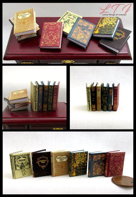 ABBEYS AND CASTLES Miniature Dollhouse 1:12 Scale Book 1/" Scale Illustrated Book
