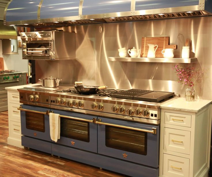 36 Gas Range >> A 60" BlueStar Platinum Range with a 24" RNB Frenchtop companion piece with a matching custom ... 36 Gas Range >> A 60" BlueStar Platinum Range with a 24" RNB Frenchtop companion piece with a matching custom ...