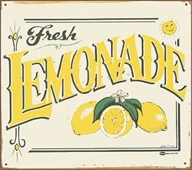 Vintage Lemonade Sign Love On A Hot Summer Day Vintage Lemonade Sign Love On A Hot Summer Day