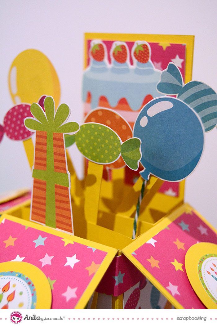 Sobre Incluido SJUNJIE Tarjeta de Cumplea/ños Pop Up 3D Tarjeta de Cumplea/ños Regalo para Familiares Amigos y Amantes