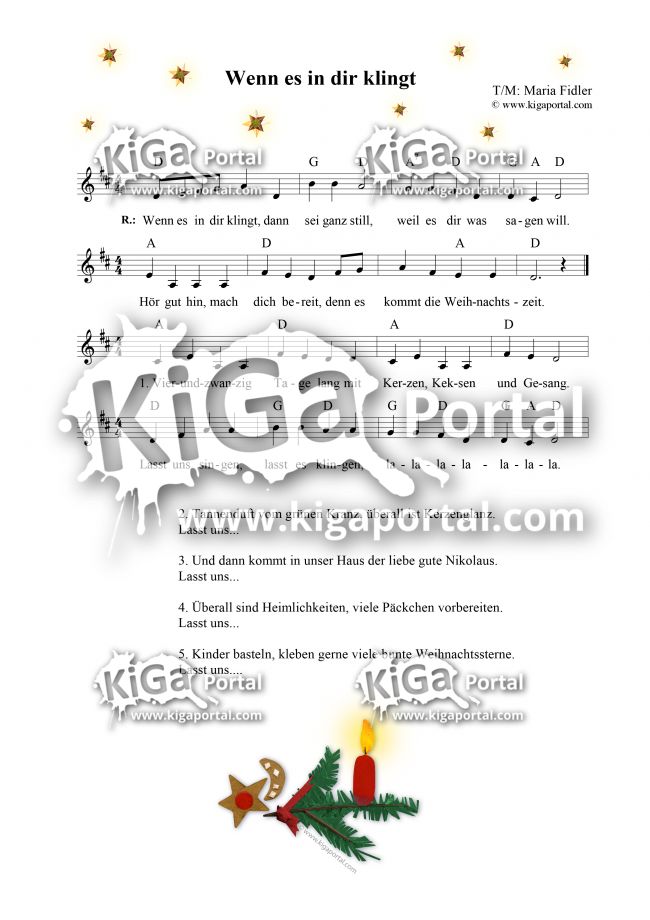 KiGaPortal Lieder, Kindergarten ideen