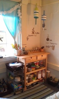 Moved Back To School And Created This Mini Kitchen In My 9x14 Dorm Moved Back To School And Created This Mini Kitchen In My 9x14 Dorm Room College Pinterest