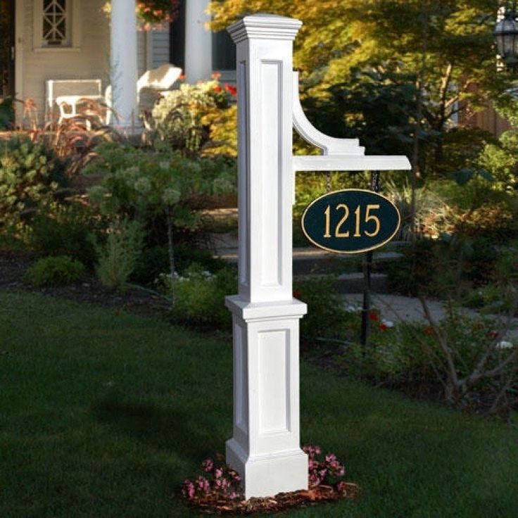 House Numberailboxes Ideas On Foter Outdoor Lamp Posts Front Yard House Numberailboxes Ideas On, Lamp Post House Signs