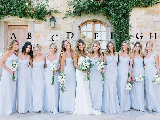 Mismatched Diffe Styles Chiffon Light Blue Y A Line Floor Mismatched Diffe Styles Chiffon Light Blue Y A Line Floor Length Bridesmaid Dresses Wg104 In 2018 Wedding Pinterest