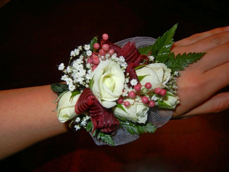 Burgundy and Antique Teal Silk Wrist Corsage and Boutonnire Burlap Rustic Wedding Country Wedding Country Prom Flowers Rustic Prom