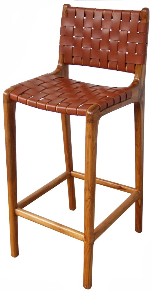 Strap leather bar stool tan | Leather bar stools, Bar stools, Furniture