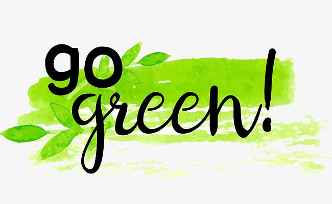 Environment Friendly Green Water Color Label | Green environment ...