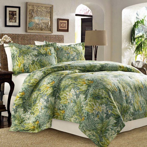 Tommy Bahama Home Tropical Lily Comforter and Duvet Cover