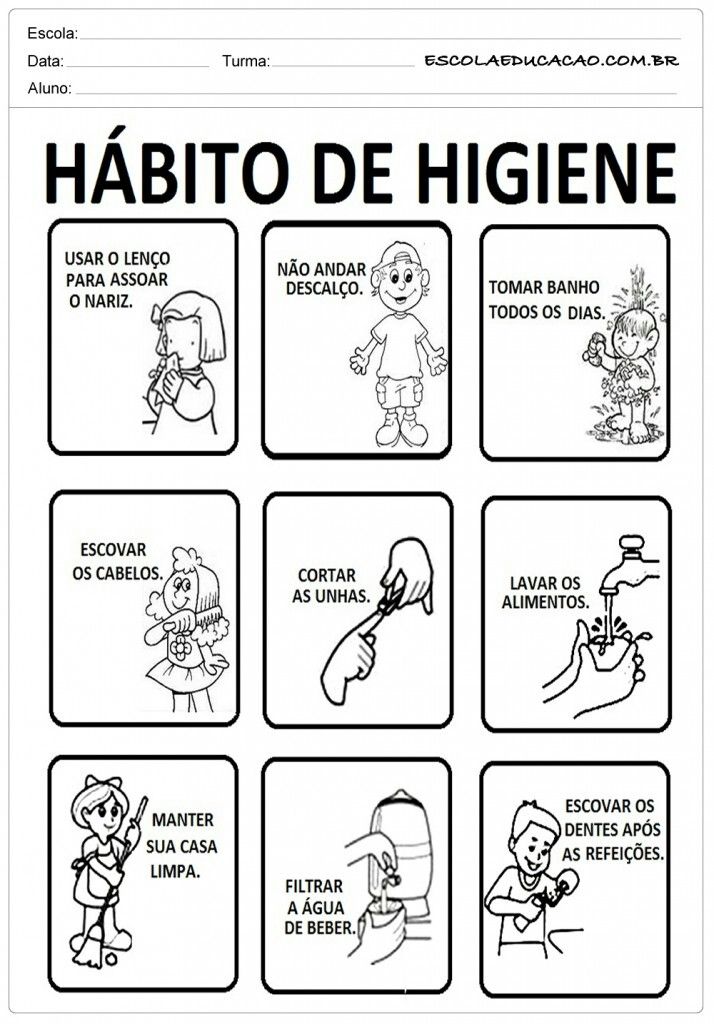 actividades de la higiene para niños actividades de la higiene para niños