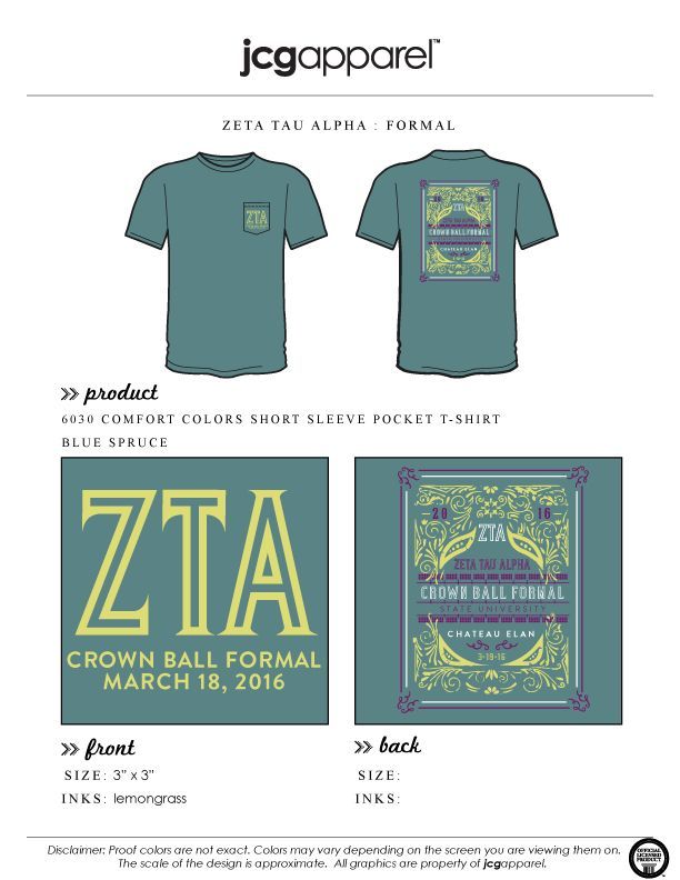 Zetataualpha Zta Formal Custom Design Shirts T Shirt