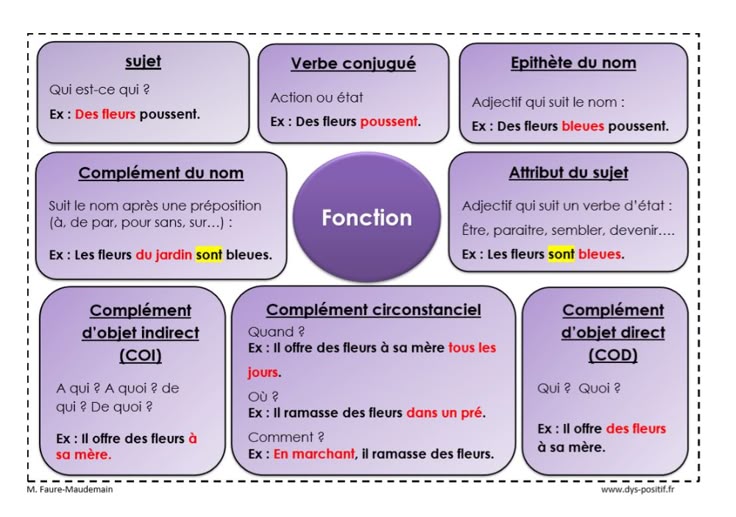 Différencier la nature de la fonction d'un mot. - DYS-POSITIF en 2020