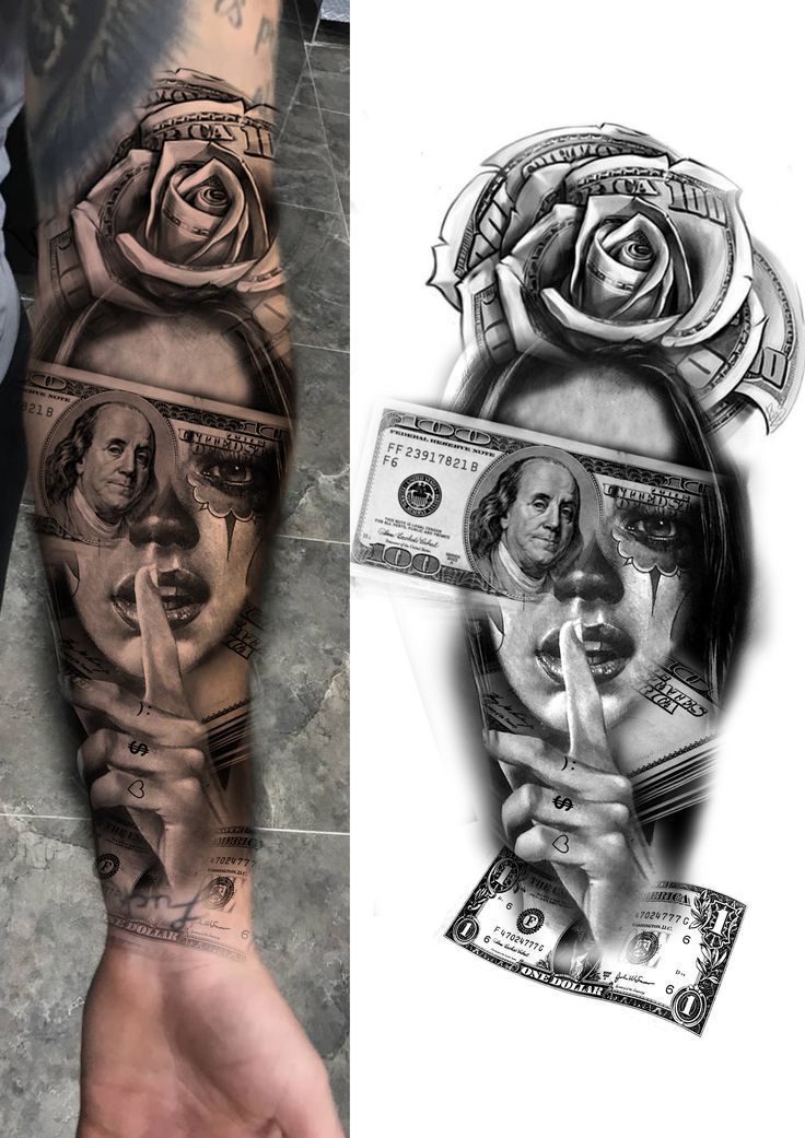 money tattoos drawings