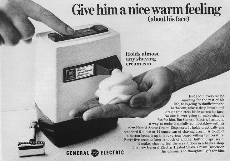 General Electric Heated Shave Cream Dispenser | Warm feeling, Shaving