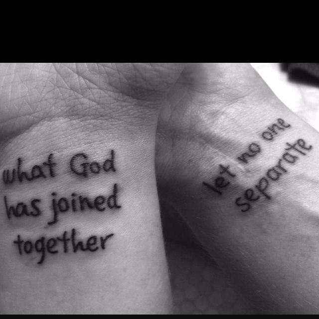 let man not tear apart what god has joined together let man not tear apart what god has joined together