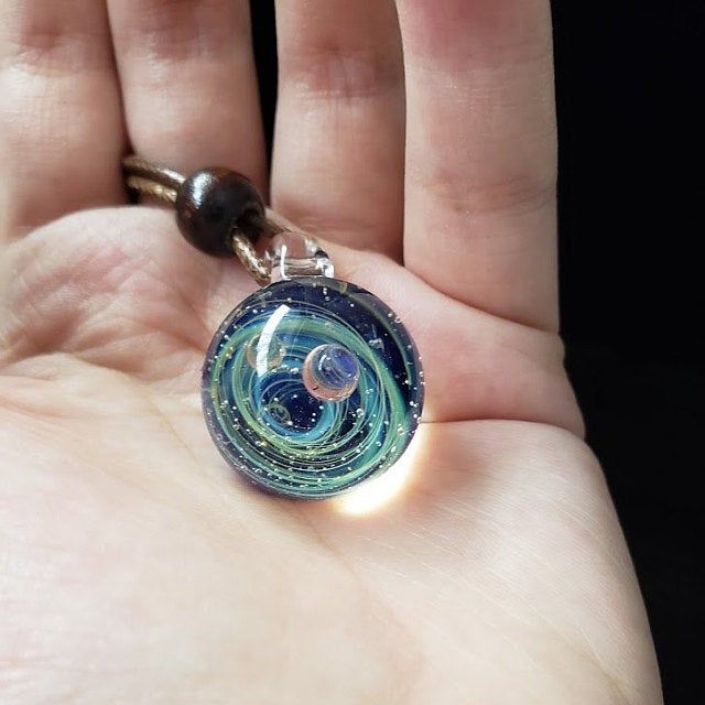 Night Sky Galaxy Marble Universe Pellet Ball Space Blown In 2020 Handmade Glass Artwork Silica - Handmade Glass Pendant Night Sky Galaxy Marble Universe Pellet Ball Space Blown In 2020 Handmade Glass Artwork Silica - Handmade Glass Pendant