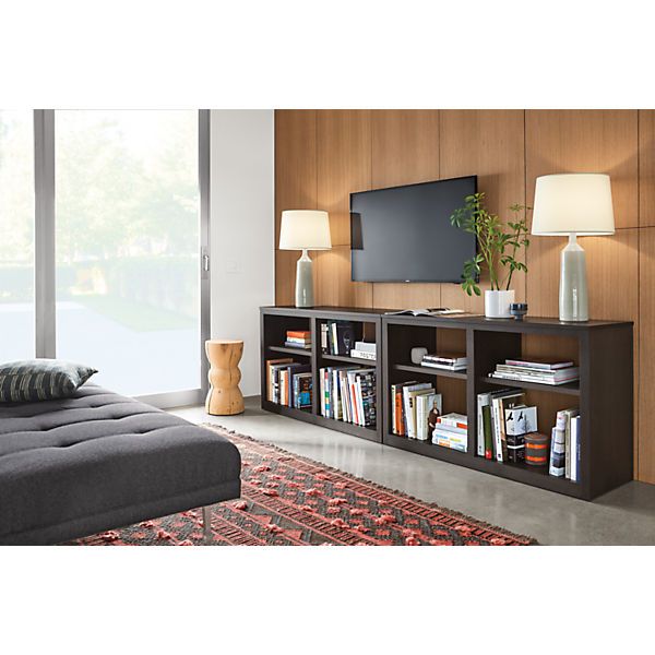 Woodwind Custom Open Back Bookcase - Modern Custom Bookcases - Modern