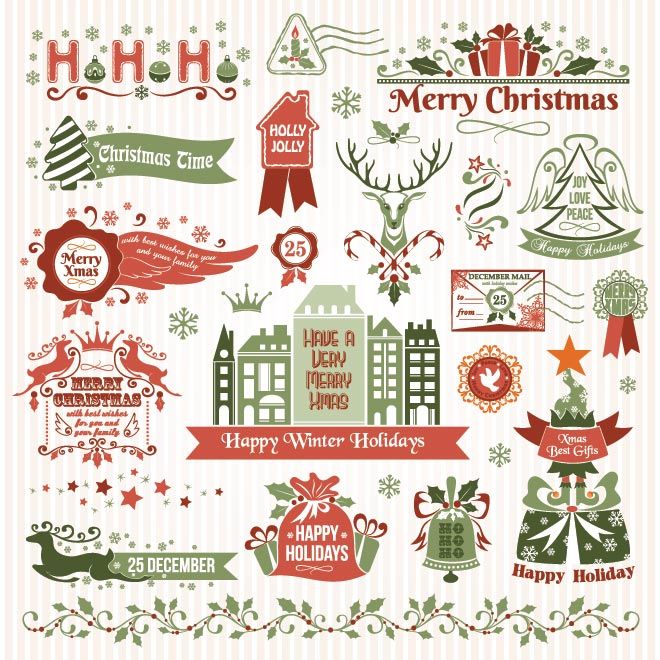 free retro christmas images