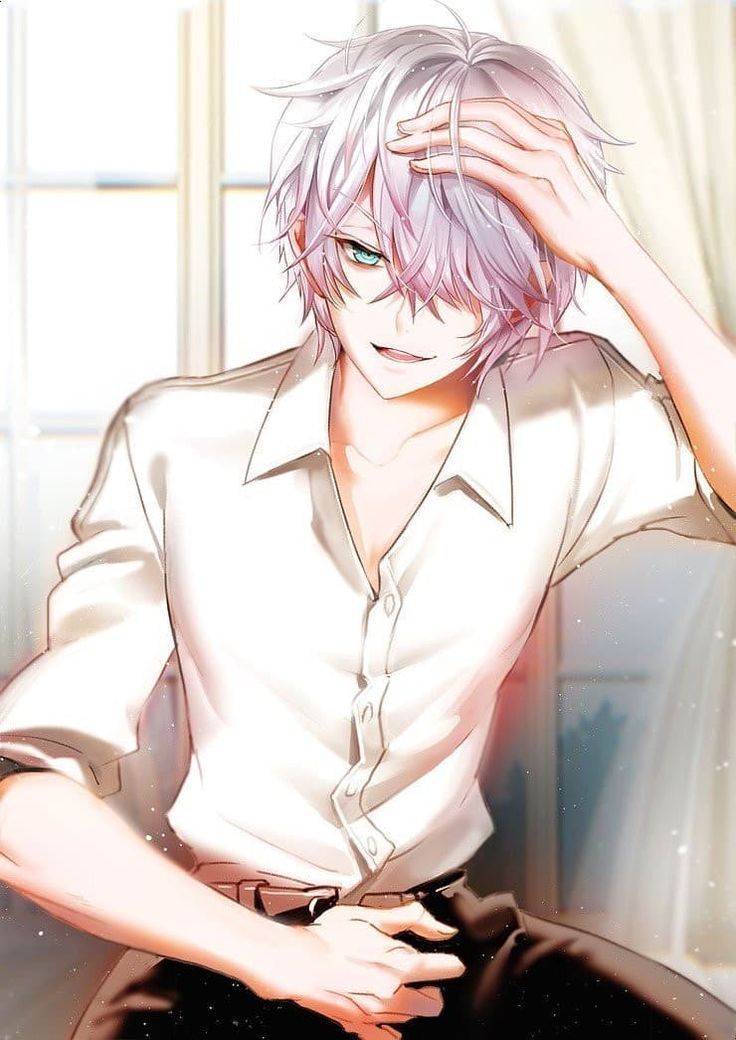 Anime guy with pink hair