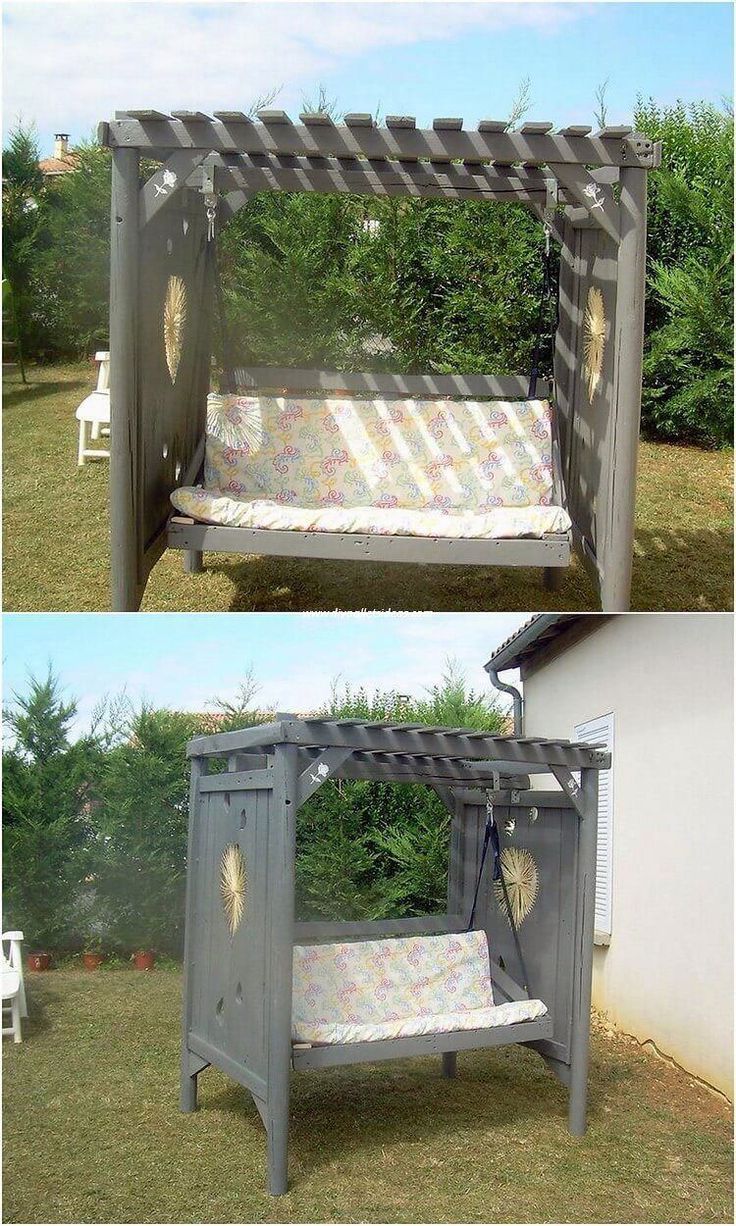 Awesome garden swing lowes tips for 2019 | Pallet furniture outdoor ... Pallet Patio Swing