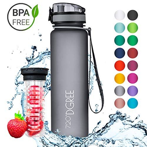 Wasserflasche Auslaufsicher Nachhaltig Trinkflasche 1L Sportflasche BPA-Frei