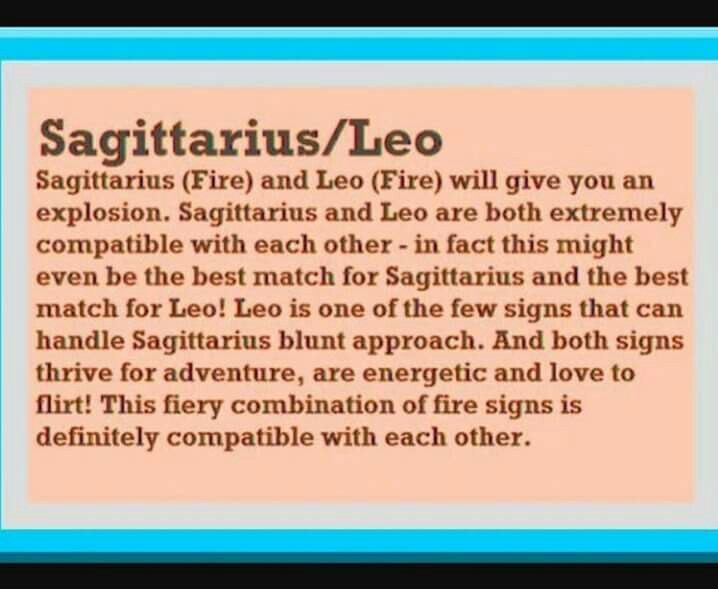 Sagittarius and leo sex