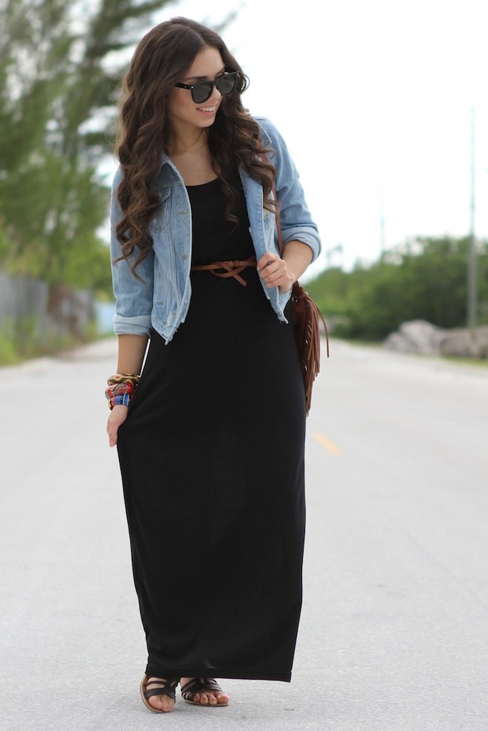 long black dress with jacket