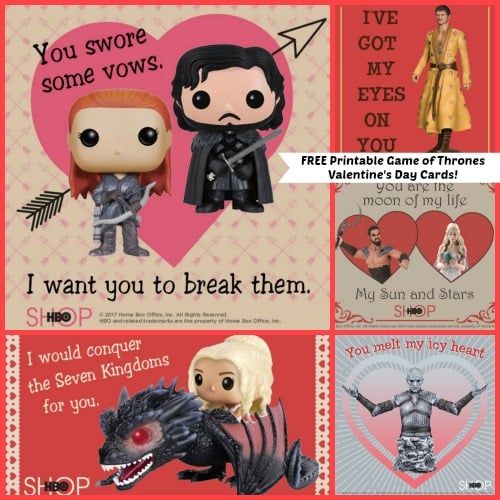 free printable game of thrones valentine's day cards